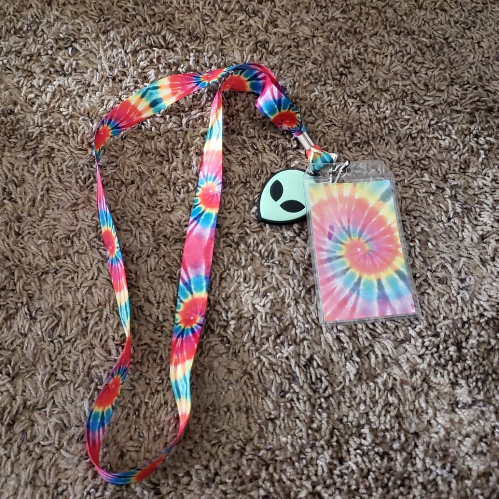 Rainbow lanyard